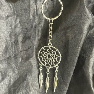 Unisex Stainless Steel Dreamcatcher Keychain